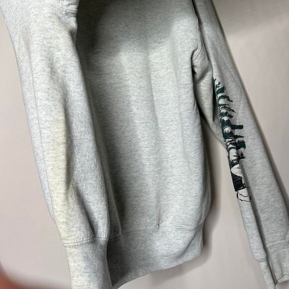 Vintage 90s Snowmobile Sweatshirt Trail Blazing Graphic Winter Ski Crewneck - Picture 6 of 8